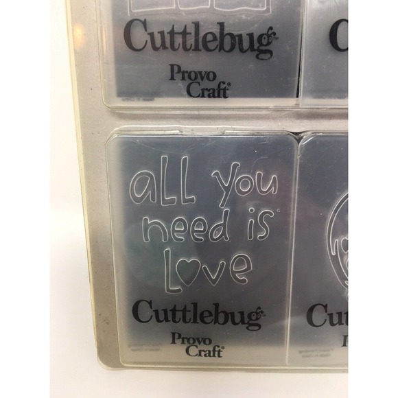 NEW Cuttlebug Embossing Folders ALL LOVE 4pc Clock, High-rises, Bird Provo Craft - Picture 6 of 12